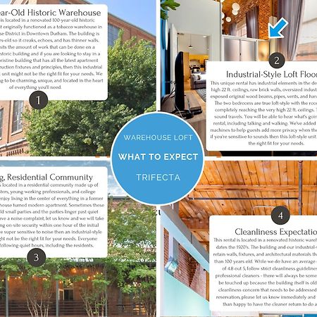 Appartamento Trifecta Historic Brick 2Br Getaway Superhost Durham Esterno foto